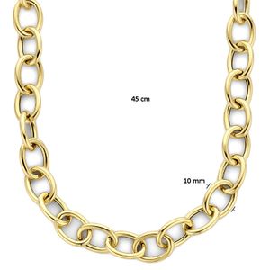 Ketting Ankerschakel geelgoud 10 mm 45 cm