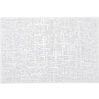 Zeller Design Placemats - Glanzend Wit - Rechthoekig - 30 x 45 cm - Kunststof