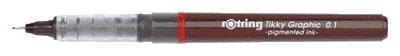Fineliner rotring tikky graphic 0.1mm | 12 stuks
