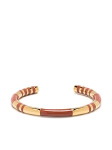 Aurelie Bidermann bracelet Positano à détails émaillés - Marron