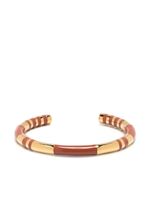 Aurelie Bidermann bracelet Positano à détails émaillés - Marron