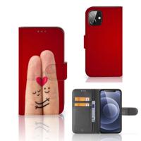 Apple iPhone 12 Mini | Wallet Case | met Pasjes | Liefde - Origineel Romantisch Cadeau