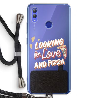 Pizza is the answer: Honor Note 10 Transparant Hoesje met koord