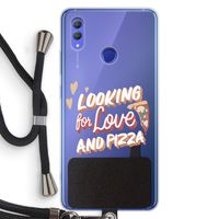 Pizza is the answer: Honor Note 10 Transparant Hoesje met koord
