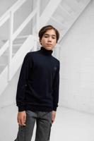 Antony Morato Knitted Col Sweater Kids Donkerblauw - Maat 128 - Kleur: Donkerblauw | Soccerfanshop