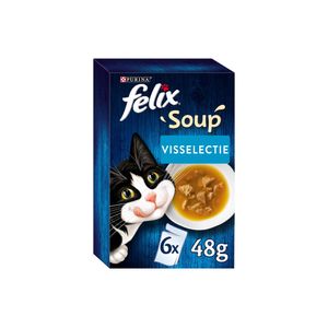 Felix Soup Vis Selectie - 12 x 48 gram