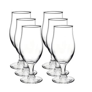 6x Speciaal bierglazen/tulpglazen op voet 37,5 cl Executive