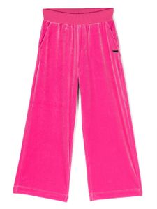 Monnalisa pantalon de jogging à logo imprimé - Rose