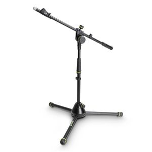 Gravity MS4222B Laag microfoonstatief met driepoot en telescopische hengel