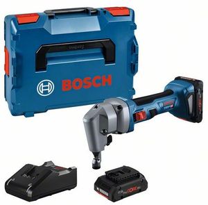 Bosch Blauw GNA 18V-16 E Accu Knabbelschaar | 1.400 min-1 | 2 x 4,0 Ah accu + snellader | In L-Boxx 0601529601