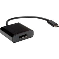 Value 12.99.3220 USB-C-displaykabel USB-C / DisplayPort Adapterkabel USB-C stekker, DisplayPort-bus 0.10 m Zwart