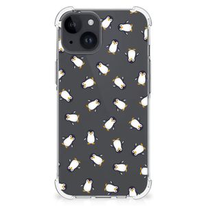 Doorzichtige Silicone Hoesje voor iPhone 15 Plus Pinguïn