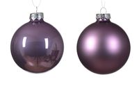 Kerstbal glas d8 cm klila ass 12st kerst - Decoris - thumbnail