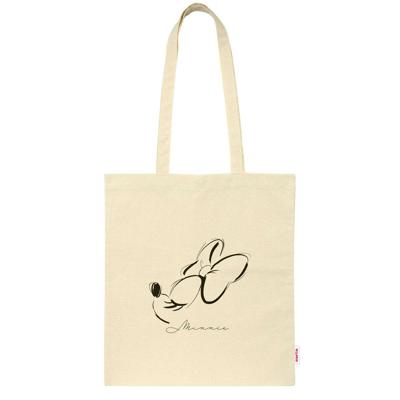 Stoffen tas Minnie Mouse Natural Beige