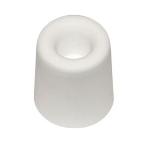 Deurbuffer - deurstopper - wit - rubber - 35 x 30 mm - schroefbevestiging