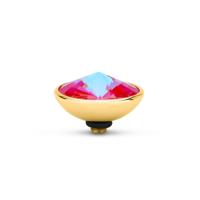 Melano Twisted Gradient Steentje Royal Red Delite | Goud
