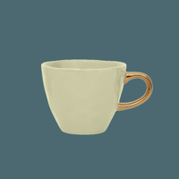Good Morning kopje Koffie Ø8 cm - Lichtgroen (set van 4)