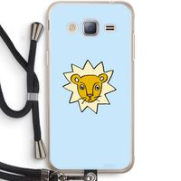 Kleine leeuw: Samsung Galaxy J3 (2016) Transparant Hoesje met koord