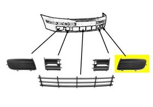 BUMPERGRILL ONDER LINKS Buitenkant 7622591