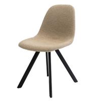 Giga Meubel - Eetkamerstoel Taupe Bouclé - Zithoogte 47cm - King - Set van 2