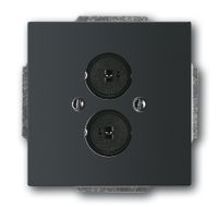 Busch-Jaeger 4011395128862 veiligheidsplaatje voor stopcontacten Zwart - thumbnail