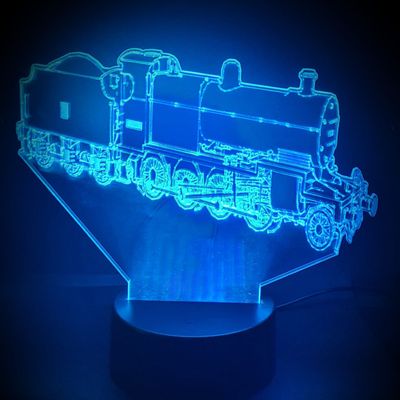 3D LED LAMP - STOOMTREIN - Ontwerp-zelf.nl