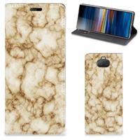 Sony Xperia 10 | Standcase | Marmer Goud