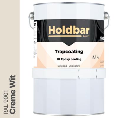 Holdbar Trapcoating Creme Wit (RAL 9001) 2,5 kg
