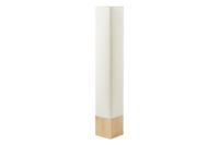 Staande lamp AGAPUNE 120cm bamboe naturel bruin met witte lampenkap - 47905