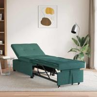 Slaapbank Donkergroen 194 x 67 x 37 cm Stof