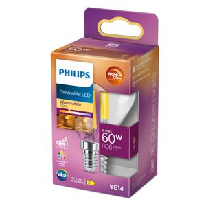 Philips Lighting 871951432459600 LED-lamp Energielabel D (A - G) E14 Kogel 5.9 W = 60 W Warmwit (Ø x l) 45 mm x 80 mm 1 stuk(s)