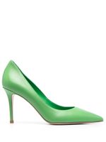 Le Silla escarpins Eva 80 mm en cuir - Vert - thumbnail