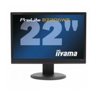 iiyama B2206WS Zwart - 22 inch - 1680x1050 - DVI - VGA - Zwart - thumbnail