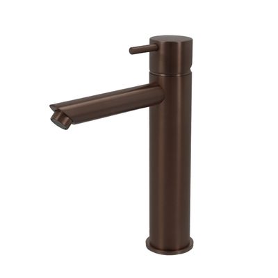 Wastafelmengkraan Hotbath Cobber 1-hendel Recht 21.6 cm Verouderd Messing Living Colours