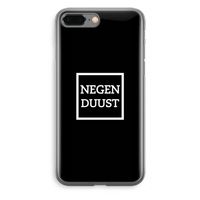 Negenduust black: iPhone 8 Plus Transparant Hoesje
