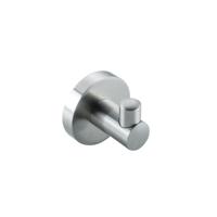 Fortifura Calvi Handdoekhaak - enkel - rond - met rozet - Geborsteld RVS PVD (RVS) SW639927