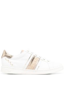 Geox baskets à empiècement métallique - Blanc