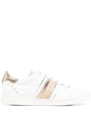 Geox baskets à empiècement métallique - Blanc