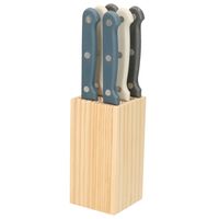 6x stuks steakmessen/vleesmessen - RVS - 22 cm