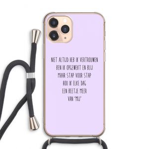 Zelfvertrouwen: iPhone 11 Pro Max Transparant Hoesje met koord