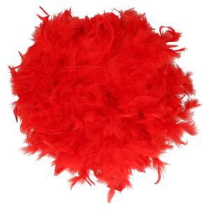 Boa veren kerstslinger - rood - 180 cm - kerstboomversiering slinger