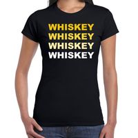 Whiskey drank fun t-shirt zwart voor dames - thumbnail