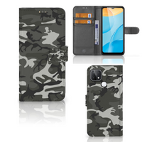 OPPO A15 Telefoon Hoesje Army Light