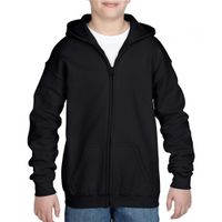 Zwart capuchon vest voor jongens XL (176)  -