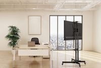 Equip 650603 70 Portable flat panel floor stand Zwart flat panel vloer standaard - thumbnail