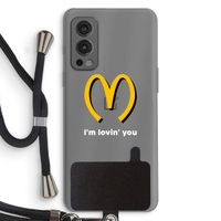 I'm lovin' you: OnePlus Nord 2 5G Transparant Hoesje met koord