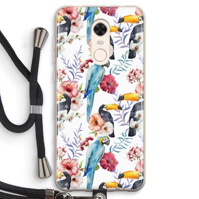 Bloemen tukan: Xiaomi Redmi 5 Transparant Hoesje met koord