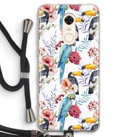 Bloemen tukan: Xiaomi Redmi 5 Transparant Hoesje met koord