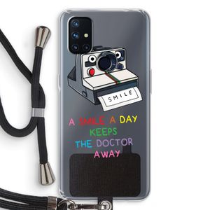 Smile: OnePlus Nord N10 5G Transparant Hoesje met koord