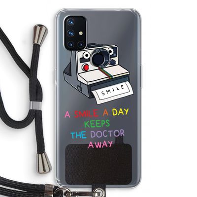 Smile: OnePlus Nord N10 5G Transparant Hoesje met koord